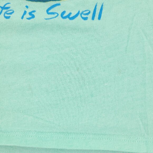 Monterey California Shirt Women's Small Green Life Is Well Graphic Short Sleeve - Picture 6 of 13